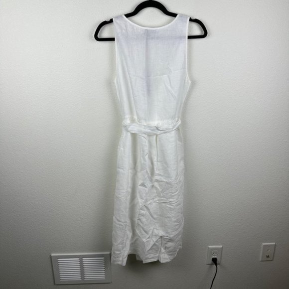 Michael Stars Lulu Button Down Dress in White - Picture 6 of 6